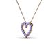 3 - Zayna Tanzanite Heart Pendant 