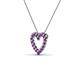 3 - Zayna Amethyst Heart Pendant 