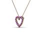 3 - Zayna Amethyst Heart Pendant 