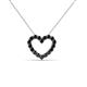 3 - Zayna Black Diamond Heart Pendant 