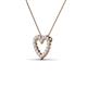 3 - Zayna White Sapphire Heart Pendant 