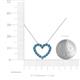 5 - Zayna Blue Topaz Heart Pendant 