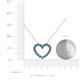 5 - Zayna Blue Topaz Heart Pendant 