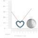 5 - Zayna Blue Topaz Heart Pendant 