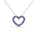 2 - Zayna Iolite Heart Pendant 