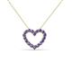 2 - Zayna Iolite Heart Pendant 