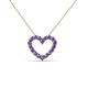 2 - Zayna Iolite Heart Pendant 
