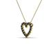 4 - Zayna Black Diamond Heart Pendant 