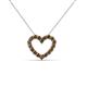 2 - Zayna Smoky Quartz Heart Pendant 
