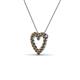 3 - Zayna Smoky Quartz Heart Pendant 