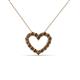 2 - Zayna Smoky Quartz Heart Pendant 