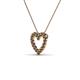 3 - Zayna Smoky Quartz Heart Pendant 