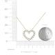 5 - Zayna White Sapphire Heart Pendant 
