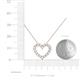 5 - Zayna White Sapphire Heart Pendant 