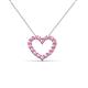 2 - Zayna Pink Tourmaline Heart Pendant 
