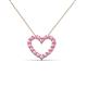 2 - Zayna Pink Tourmaline Heart Pendant 