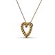 3 - Zayna Citrine Heart Pendant 
