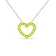 2 - Zayna Peridot Heart Pendant 