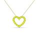 2 - Zayna Peridot Heart Pendant 