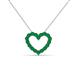 2 - Zayna Emerald Heart Pendant 
