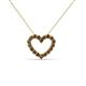 2 - Zayna Smoky Quartz Heart Pendant 