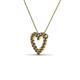3 - Zayna Smoky Quartz Heart Pendant 