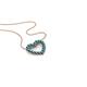 1 - Zayna London Blue Topaz Heart Pendant 