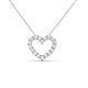 2 - Zayna White Sapphire Heart Pendant 