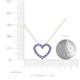 5 - Zayna Tanzanite Heart Pendant 