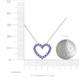 5 - Zayna Tanzanite Heart Pendant 