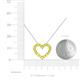 5 - Zayna Yellow Sapphire Heart Pendant 