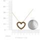 5 - Zayna Smoky Quartz Heart Pendant 