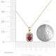 4 - Edlyn Ruby and Diamond Halo Pendant 