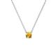 1 - Juliana 4.00 mm Round Citrine Solitaire Pendant Necklace 