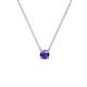 1 - Juliana 4.00 mm Round Iolite Solitaire Pendant Necklace 