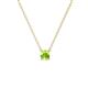 1 - Juliana 4.00 mm Round Peridot Solitaire Pendant Necklace 