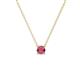 1 - Juliana 4.00 mm Round Rhodolite Garnet Solitaire Pendant Necklace 
