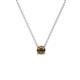 1 - Juliana 4.00 mm Round Smoky Quartz Solitaire Pendant Necklace 
