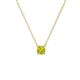 1 - Juliana 4.00 mm Round Yellow Diamond Solitaire Pendant Necklace 