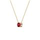 3 - Juliana 4.00 mm Round Ruby Solitaire Pendant Necklace 