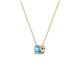 3 - Juliana 4.00 mm Round Blue Topaz Solitaire Pendant Necklace 