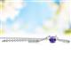 2 - Juliana 4.00 mm Round Iolite Solitaire Pendant Necklace 