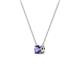 3 - Juliana 4.00 mm Round Iolite Solitaire Pendant Necklace 