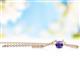 2 - Juliana 4.00 mm Round Iolite Solitaire Pendant Necklace 