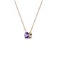 3 - Juliana 4.00 mm Round Iolite Solitaire Pendant Necklace 