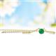 2 - Juliana 4.00 mm Round Emerald Solitaire Pendant Necklace 