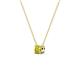 3 - Juliana 4.00 mm Round Yellow Diamond Solitaire Pendant Necklace 