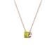 3 - Juliana 4.00 mm Round Yellow Diamond Solitaire Pendant Necklace 