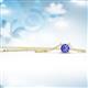 2 - Juliana 4.50 mm Round Tanzanite Solitaire Pendant Necklace 