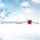 2 - Juliana 4.50 mm Round Ruby Solitaire Pendant Necklace 